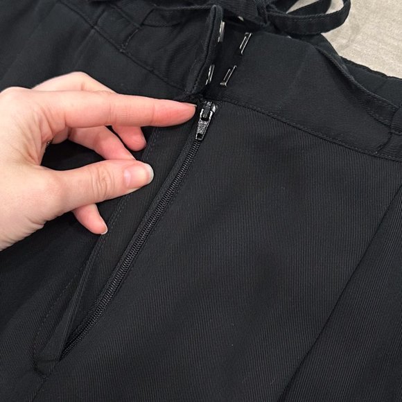 Club Monaco Signature Elasticated Pleated Trouser Pants in Black Women’s Size S - Picture 7 of 16